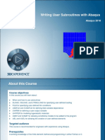 User Subroutines-Summary PDF