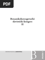 Govor Grada Sarajeva I Razgovorni Bosanski Jezik PDF | PDF