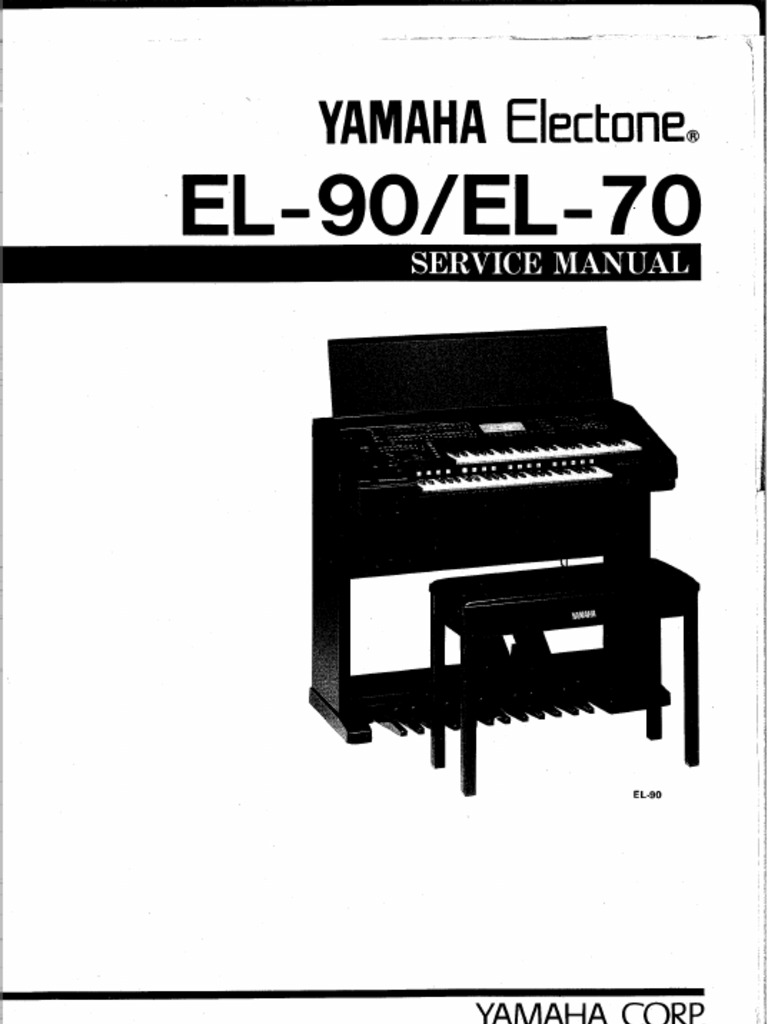 Yamaha Electone El-70 El-90 SM PDF | PDF