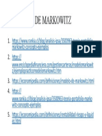 Ejercicios de Markowitz