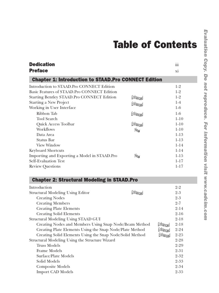 STAAD.Pro CONNECT Edition Guide | PDF | Civil Engineering | Applied And ...