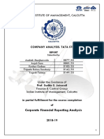 Indian Institute of Management, Calcutta: Company Analysis: Tata Steel