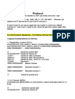 Protocol: For Old Products (Model No.: T16 TK05se TK10se TK20se T12se) 1.upload Content (Device To Server)