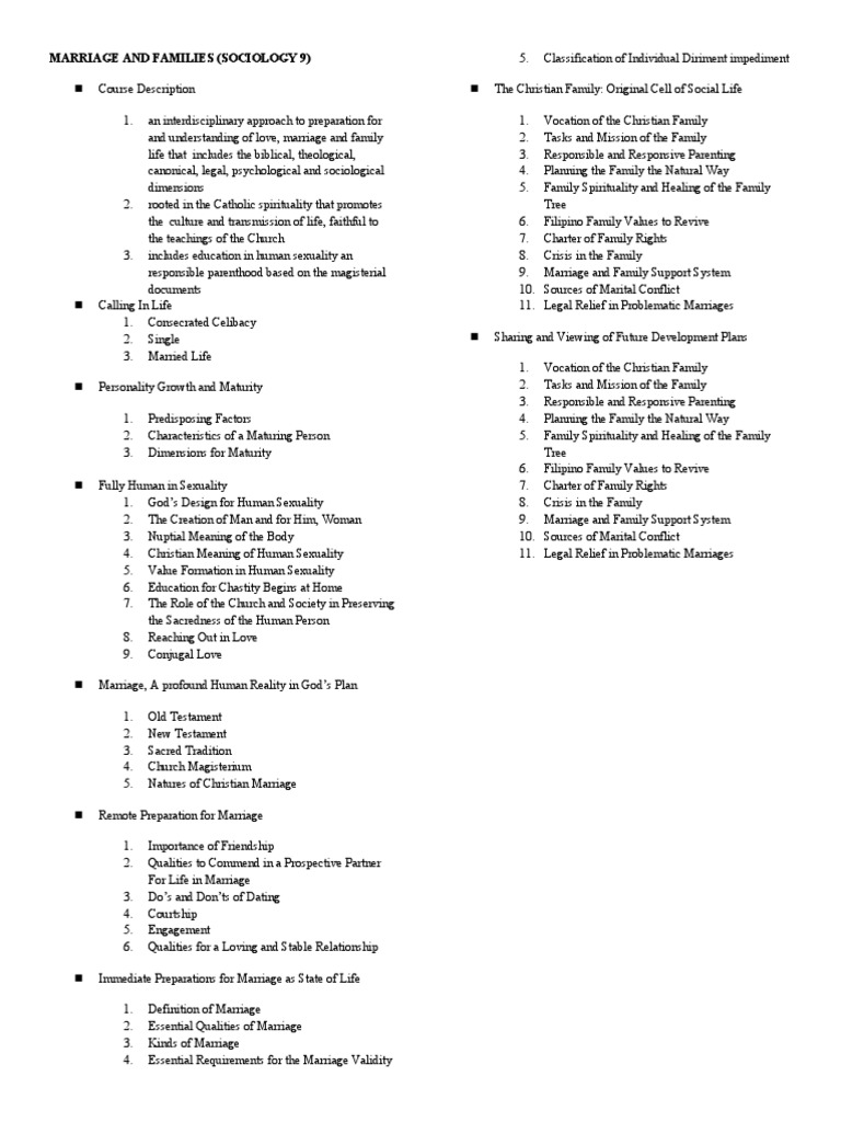 Understanding Marriage and Family Life | PDF | Marriage | Family