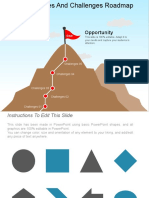 Opportunities and Challenges Roadmap Free PPT Template1