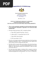 Notice of Emergency Suspension of RFF License - Round the Clock Diner - Sm Signed