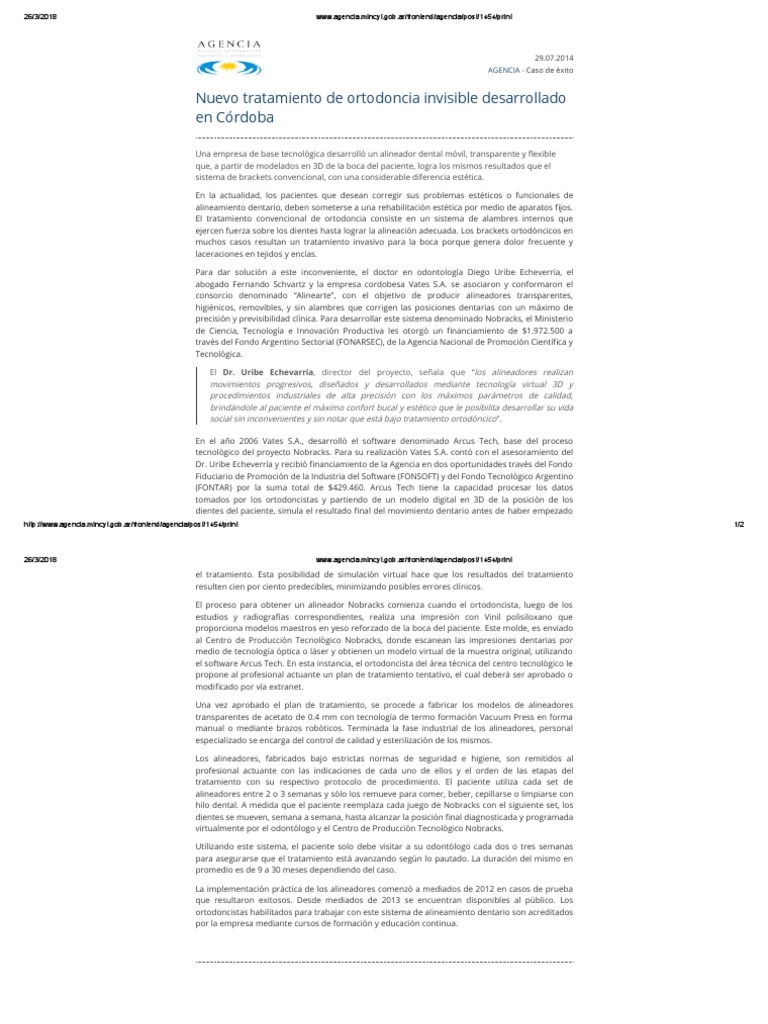 Alineadores Nobracks: Ortodoncia Invisible en Córdoba | PDF ...