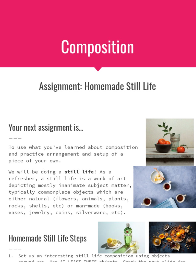 DIY Still Life Composition Guide | PDF | Composition (Visual Arts ...