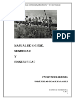 Manual de Higiene, Seguridad Y Bioseguridad: Facultad de Medicina Universidad de Buenos Aires