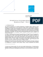 Strengthening A Knowledge-Based Society: Background Paper - Panel 4