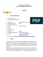 Silabo de Historia General y Del Peru PDF