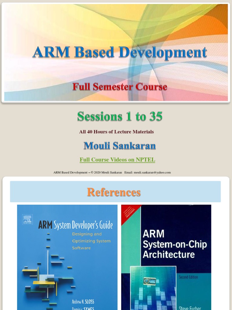 ARM Based Development Course by Mouli Sankaran | PDF | Arm Architecture ...
