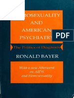 Ronald Bayer - Homosexuality and American Psychiatry The Politics of Diagnosis PDF