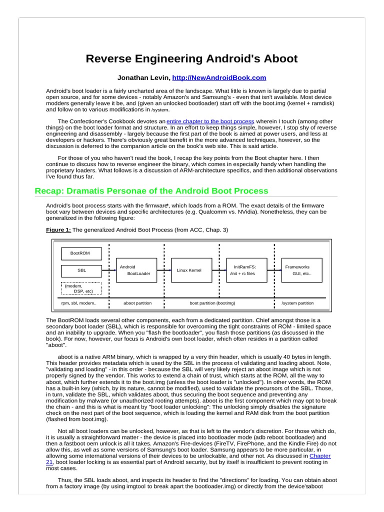 Reverse Engineering Android Aboot | PDF | Booting | Android (Operating ...