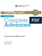Advanced Complete: Student's Book Answers