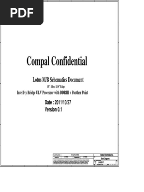 Hp Envy Sleekbook 6 Qau30 Compal La 8661p Pdf Power Supply Usb