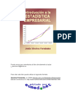 Introduccion A La Estadistica Empresarial Jesus Sanchez Fernandez LIBROSVIRTUAL PDF