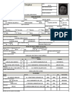 Solicitud de Empleo en Excel