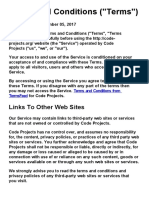Terms and Conditions ("Terms") : Links To Other Web Sites