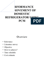 Performance Improvement of Domestic Refrigerator Using PCM