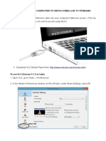 How To Set Up Your Computer To Watch Free Live TV Streams: Streams Will Probably Not Work If You Are Using Wi-Fi)