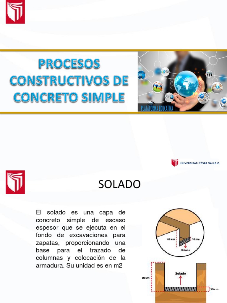 Solado de Concreto y Cimientos | PDF | Fundación (Ingeniería) | Hormigón