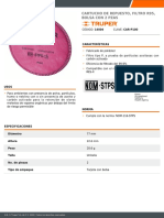 Cartucho de Repuesto, Filtro R95, Bolsa Con 2 Pzas: Características