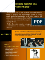 3° Recursos para Realizar Un Performance