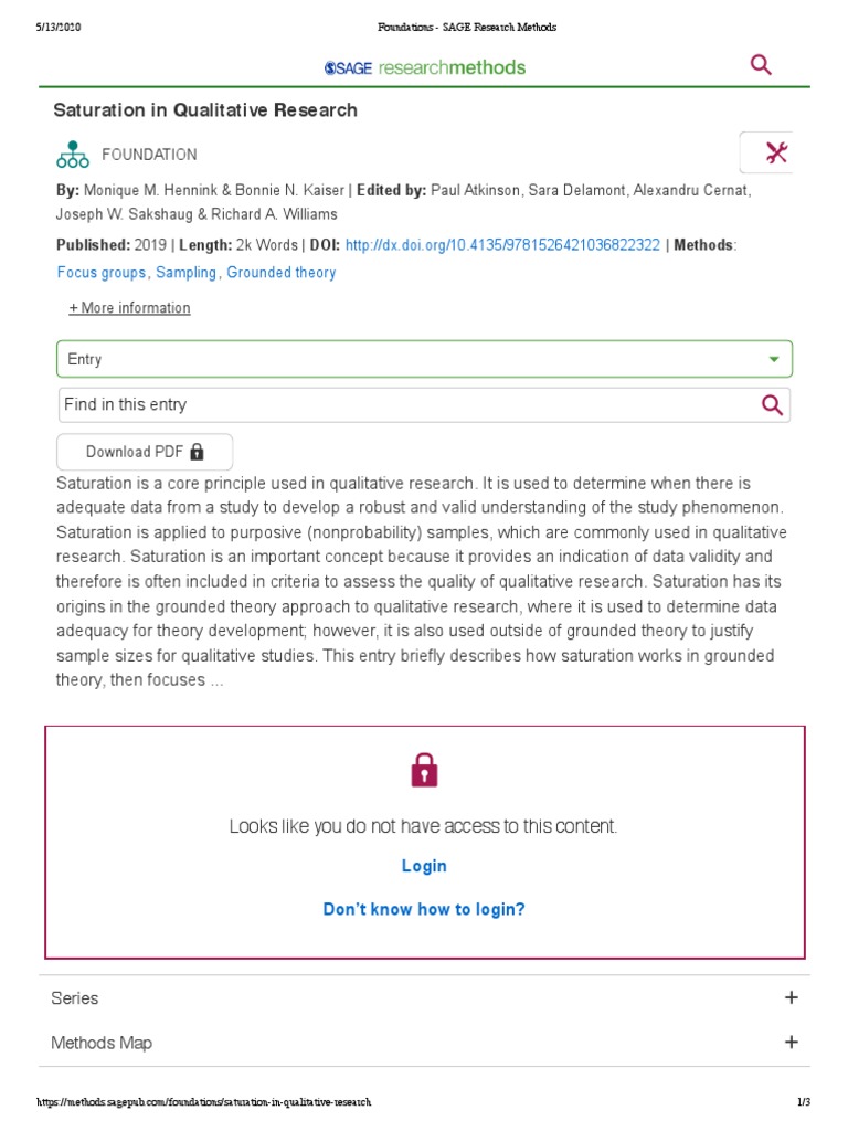 sage qualitative research methods pdf