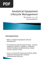 Analytical Equipment Lifecycle Management