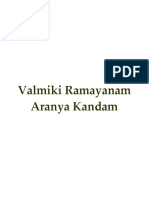 Valmiki Ramayanam - Aranya Kandam PDF