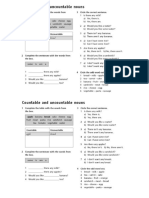 Countable Uncountable Nouns