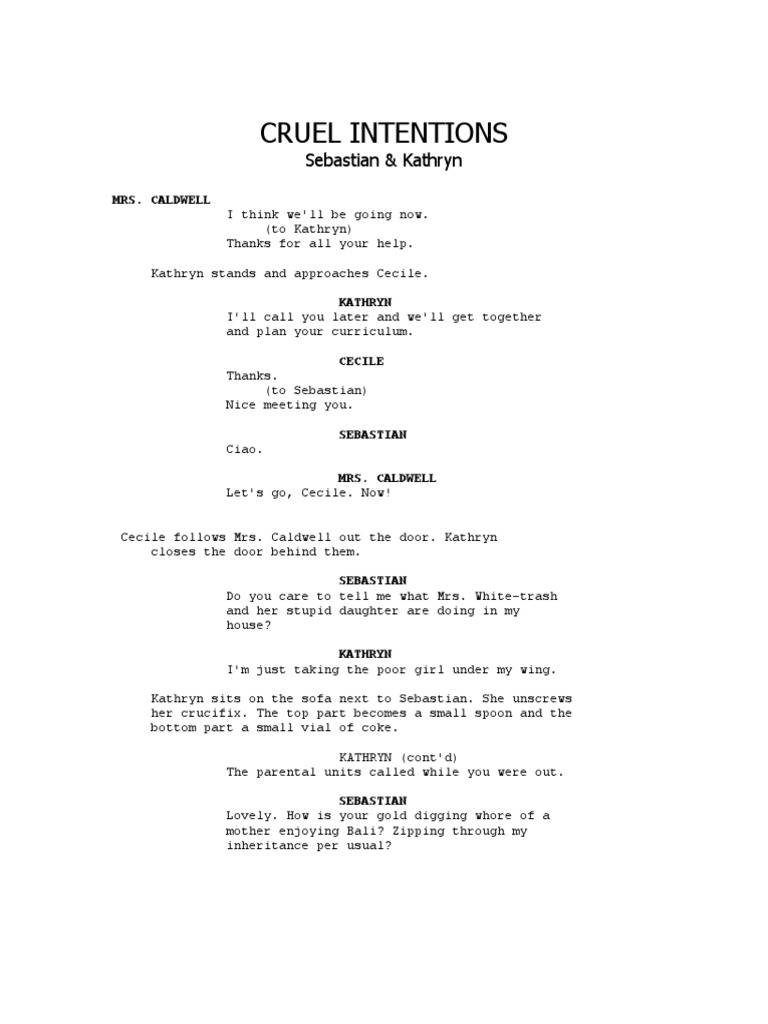 Cruel Intentions: Sebastian Kathryn PDF