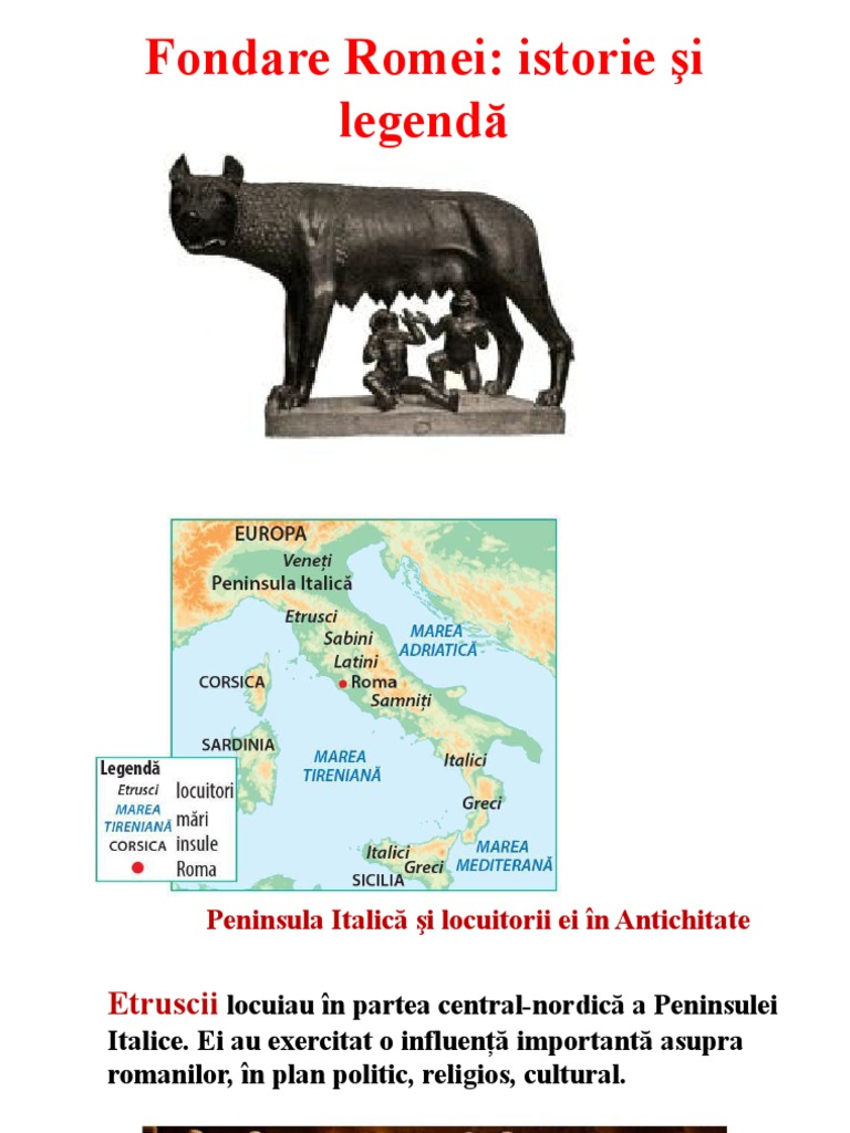 Fondarea Romei - Istorie Și Legendă PDF | PDF