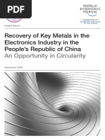 Recovery of Key Metals in The Electronics Industry in The People's Republic of China