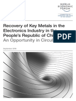 Recovery of Key Metals in The Electronics Industry in The People's Republic of China