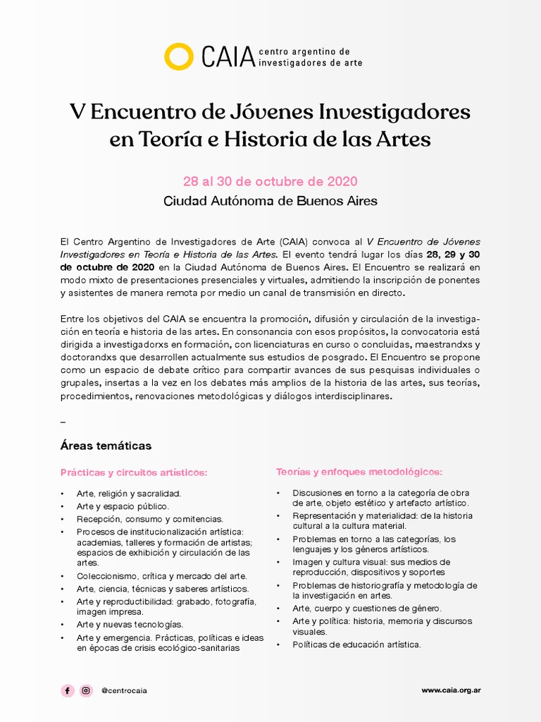 CAIA Bases2020 PDF | PDF | Artes (general) | Educación avanzada