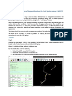 Tutorial On Reduction of Support Loads With Cold Spring Using CAEPIPE
