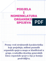 3-Podjela I Nomenklatura Organskih Spojeva