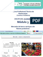 Curso Técnico de Restauração: Economia dos Mercados