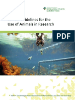 Ethical Guidelines For The Use of Animals in Research
