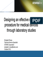 Designing effective medical device cleaning procedures through lab studies
