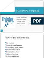 Modern Methods of Training