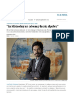 Juan Pablo Villalobos: "En México Hay Un Odio Muy Fuerte Al Pobre" - Cultura - EL PAÍS