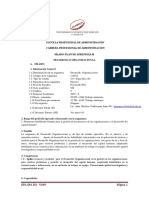 Spa-Administración - Desarrollo Organizacional 2019-I - 111672