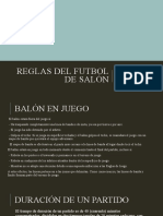 Reglas Del Futbol de Salón