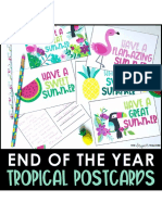 tropical postcards for friends