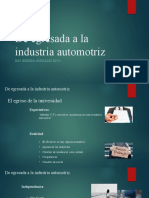 De egresada a la industria automotriz