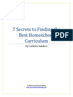 7 Secrets To Finding The Best Homeschool Curriculum: by Carletta Sanders
