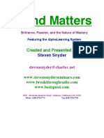 Mind Matters: Created and Presented by